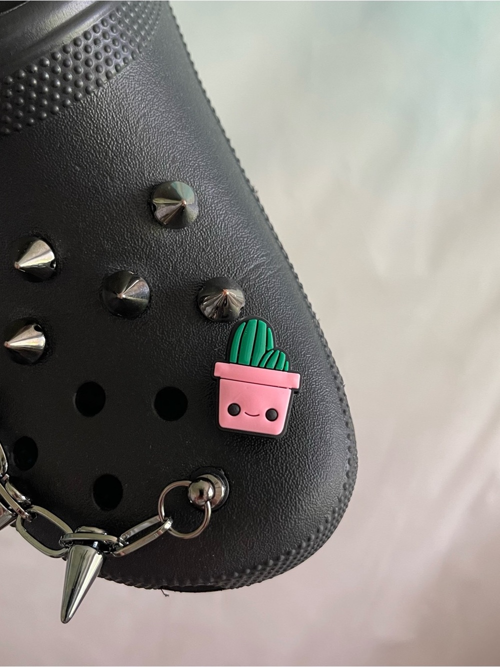 Pink Cactus Crocs Jibbitz Charm